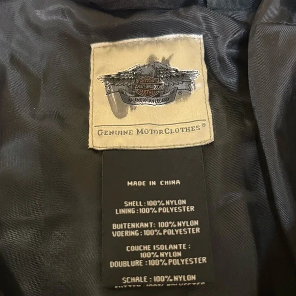 Harley Davidson Women’s Black Moto Jacket Size M - Picture 5 of 7